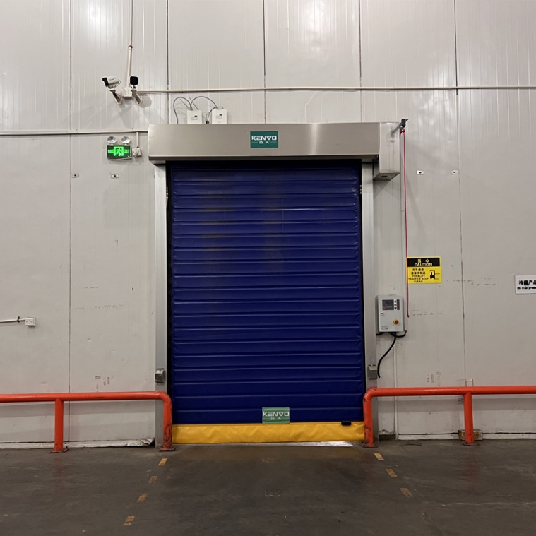 Double-layer Insulated PVC Cold Room High Speed Roll Up Door — product image 2